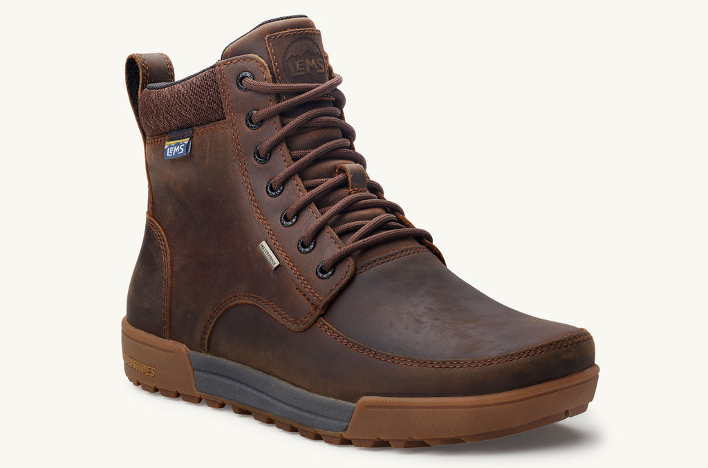 Boulder Summit Lems Bottes Imperméables Homme Marron Foncé | KHH8868PZ