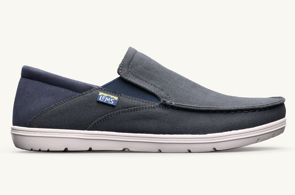 Drifter Lems Chaussures Slip On Femme Grise Bleu Marine | PIM2917EA