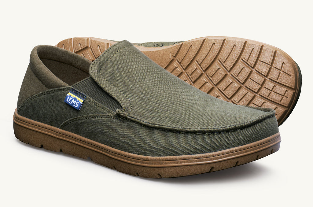 Drifter Lems Chaussures Slip On Homme Vert Olive | LST1458BJ